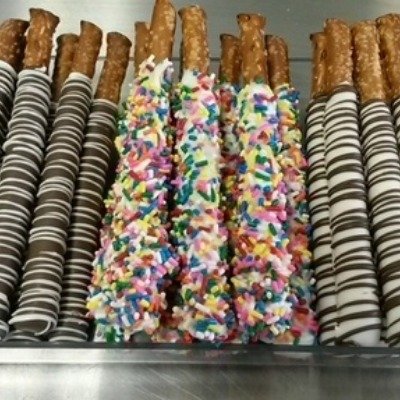 Chocolate Dipped Pretzel Sticks